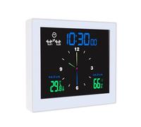 Reloj De Ducha - Resistente al agua, Silencioso, Sin Golpeteo, Pantalla Digital Con Pilas, Ventosa De Pared - Monitor de Humedad de Temperatura Interior | Reloj de Cocina De Baño Para Niños, Adultos