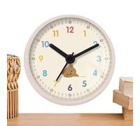 Reloj de ducha - Temporizador impermeable, escudo de succión de baño | Patrón de decoración de pared silencioso sin Spa Piscina Inodoro Reloj colgante analógico resistente a la humedad