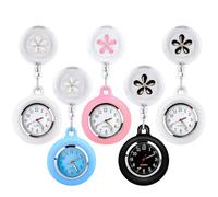 Reloj de enfermera, 5 piezas, reloj de enfermera, retráctil, reloj de bolsillo para mujer con puntero brillante, reloj de bolsillo para enfermeras y médicos, multicolor