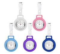 Reloj de enfermera, 5 unidades, reloj de bolsillo para enfermera, reloj de bolsillo con puntero brillante, reloj de cuarzo para mujer, hombre, médico, enfermera, estudiante, 5 colores, Deportes