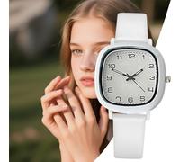 Reloj de enfermera, reloj de pulsera | Esté atento a los estudiantes de enfermería | Número cuadrado Lady Wallwatch Silicone Band Accesorios de joyería de lectura fácil para adolescentes y estudiantes