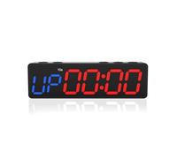 Reloj de entrenamiento con batería, minitemporizador portátil for gimnasio con imán incorporado for gimnasio en casa, temporizador progable de cuenta atrás/arriba