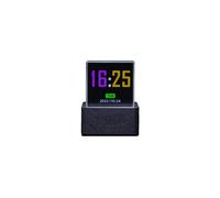Reloj de Escritorio con Pantalla de Fotos en Forma de Cubo de Cristal, Estación Meteorológica Inteligente con WiFi y Animación GIF, Ideal para