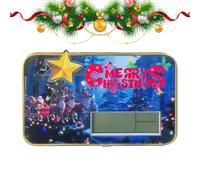 Reloj de Escritorio de Navidad, Reloj Digital de de Papá Noel con Fecha y Temperatura, decoración de gestión del Tiempo de Temporada para mesita de Noche, Aula, Gimnasio, Granja, Dormitorio