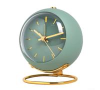 Reloj de escritorio fácil de usar para una organización mejorada, funcionamiento silencioso y diseño de manecillas luminosas (verde)