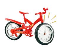 Reloj de escritorio para bicicleta, reloj de escritorio, juguete para niños, modelo de bicicleta único, relojes de mesa para sala de estar, dormitorio, estudio, escritorio o exhibición de estante