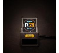 Reloj de escritorio que muestra el clima, los precios de las acciones, el cambio de divisas y el estado del hardware, con actualizaciones OTA inalámbricas y sensor de control de gestos (transparente)