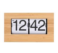 Reloj de escritorio vintage con tapa automática, 21,5 cm, grande, blanco