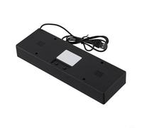 Reloj de espectro activado por sonido LED RGB con pantalla de 16 x 24 pulgadas y sensibilidad ajustable, alimentado por USB para visualización de señal de audio, compatible con línea de audio (carcasa