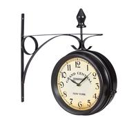 Reloj de estación en negro - ( x ancho x ) 35 x 35 x 10 cm