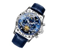 Reloj de Fase Lunar - Bolsillo Elegante Impermeable, diseño clásico decreto | Cómoda Pulsera de PU, solución de Tiempo Elegante Adaptada a Aventuras al Aire Libre y Actividades Deportivas