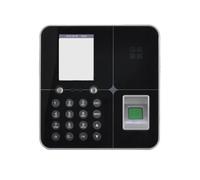 Reloj de Fichar, Reloj de control de asistencia, máquina de asistencia con reconocimiento y de huellas dactilares con cámara dual de 2,8 pulgadas