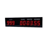 Reloj de gimnasio, Led Countdown Day Reloj de pared Count Down/Up Evento especial Día Navidad 1.8 pulgadas