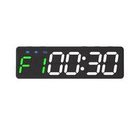 Reloj de gimnasio, Mini cronómetro portátil for gimnasio, temporizador de intervalo LED magnético, cronómetro de Fitness, temporizador de Fitness recargable por USB for gimnasio, garaje en casa(Nero)