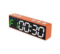 Reloj de Gimnasio Mini cronómetro recargable for gimnasio, reloj portátil de cuenta atrás/arriba con parte trasera magnética for en casa, entrenamiento físico(Orange Red)