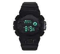 Reloj de goma con cronómetro, pantalla LCD para niño, fecha, digital, para hombre, Gbd-h1000-1, negro, One Size