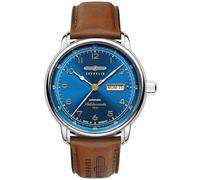 Reloj De Hombre Automático Zeppelin 100 Años Mediterráneo Braun/Azul 9664-3