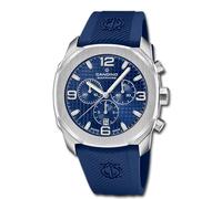 Candino Swiss Reloj Hombre Analógico de Caucho Azul - Movimiento de Cuarzo - Cronógrafo - Calendario - Cristal Zafiro de Alta Resistencia - Resistente al Agua 10 ATM C4774/4 Icon