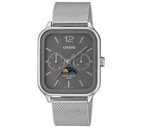 Reloj De Hombre Casio Multifunción Con Fase Lunar Gris MTP-M305M-8AVER