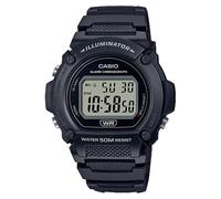 Reloj de Hombre CASIO W-219H-1AVCF Silicona Negro Chrono Alarm Sub 50mt