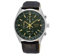Reloj De Hombre Chronógrafo Seiko Con Correa De Cuero SSB385P1