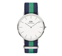 Reloj De Hombre Daniel Wellington Classic Warwick Con Correa De Tela Azul Verde