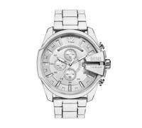 Reloj De Hombre DIESEL MEGA CHIEF DZ4660 Chrono Acero Blanco XL 53mm