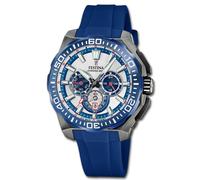 Reloj De Hombre Festina Crono Bike Reloj De Pulsera De Caucho Azul UF20725/4