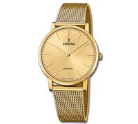 Reloj De Hombre Festina Swiss Made De Acero Inoxidable Dorado UF20022/2