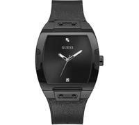 Reloj de Hombre GUESS PHOENIX GW0386G1 Silicona Cuero Negro GENUINE DIAMOND