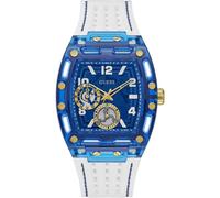 Reloj de Hombre GUESS PHOENIX GW0499G6 Multifunción Silicona Blanco Azul