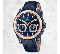 Reloj De Hombre Jaguar De Cuero Azul Jaguar Connected UJ960/1