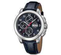 Reloj De Hombre Jaguar De Cuero Azul Oscuro Jaguar Le Chronographe UJ975/3