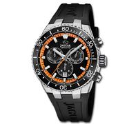 Jaguar Reloj Suizo J1021/4 Hombre - Cronógrafo, Cristal Zafiro, Negro, Detalle Naranja
