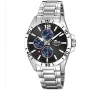 Reloj De Hombre Lotus L18812/2 Con Esfera Negra Y Fecha