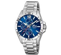 Reloj De Hombre Lotus Multifuncional De Acero Inoxidable Plateado UL18812/1
