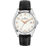 Reloj de Hombre PHILIP WATCH ROMA R8251217002 Cuero Negro Blanco SWISS MADE