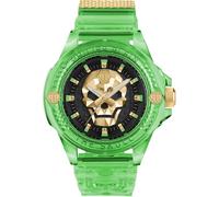Reloj de Hombre PHILIPP PLEIN THE SKULL PWWAA0924 Silicona Verde Negro