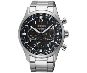 Reloj De Hombre Seiko Cronógrafo Acero/Negro Crono SSB447P1
