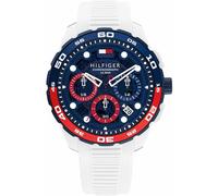 Reloj de Hombre TOMMY HILFIGER T-REGATTA 1792231 Chrono Silicona Blanco Azul