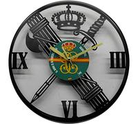 Reloj de la Guardia Civil, Fabricado en Disco de Vinilo.
