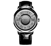 Reloj de levitación magnética, unisex, números romanos, esfera magnética creativa, esfera de levitación impermeable, reloj de pulsera de cuarzo, 3D, PVD, una pieza, resistente al agua, correa de acero