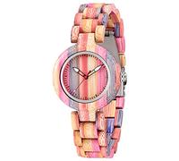 Reloj de madera geométrico invertido del cuarzo creativo para los hombres relojes de madera hechos a mano