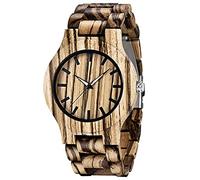 Reloj de madera geométrico invertido del cuarzo creativo para los hombres relojes de madera hechos a mano