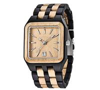 Reloj de madera rectangular de los hombres Movimiento de cuarzo Relojes de madera para hombres relojes para hombre