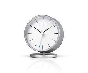 Reloj De Mesa Bering Alarmclock Analógico - 90096-044R Plata