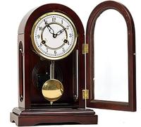 Reloj de mesa de péndulo con campanillas, reloj de mesa mecánico para sala de estar, oficina, decoración del hogar