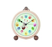 Reloj de Mesa - Decoración De Pascua A Pilas Para El Hogar | Reloj de Mesa Silencioso con Conejo y Diseño Temático para Dormitorio - Para Estante Mesita De Noche Oficina Repisa Fiesta Cocina Vacacione