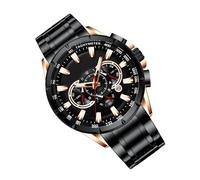 Reloj de metal para hombre, relojes impermeables para hombres - Relojes de muñeca impermeables para hombres,Correa mecánica clásica, accesorios de ropa de negocios elegantes para todos los empleados