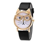 Reloj de moda con correa de reloj para mujer, reloj de camping para hombre, negro, One Size